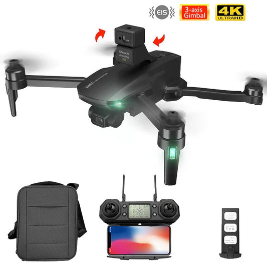 Dron XMR/C M9 4K con GPS, 5G, WiFi, cámara HD, EIS, cardán de 3 ejes, evitación de obstáculos, sin escobillas, con megáfono/lanzador