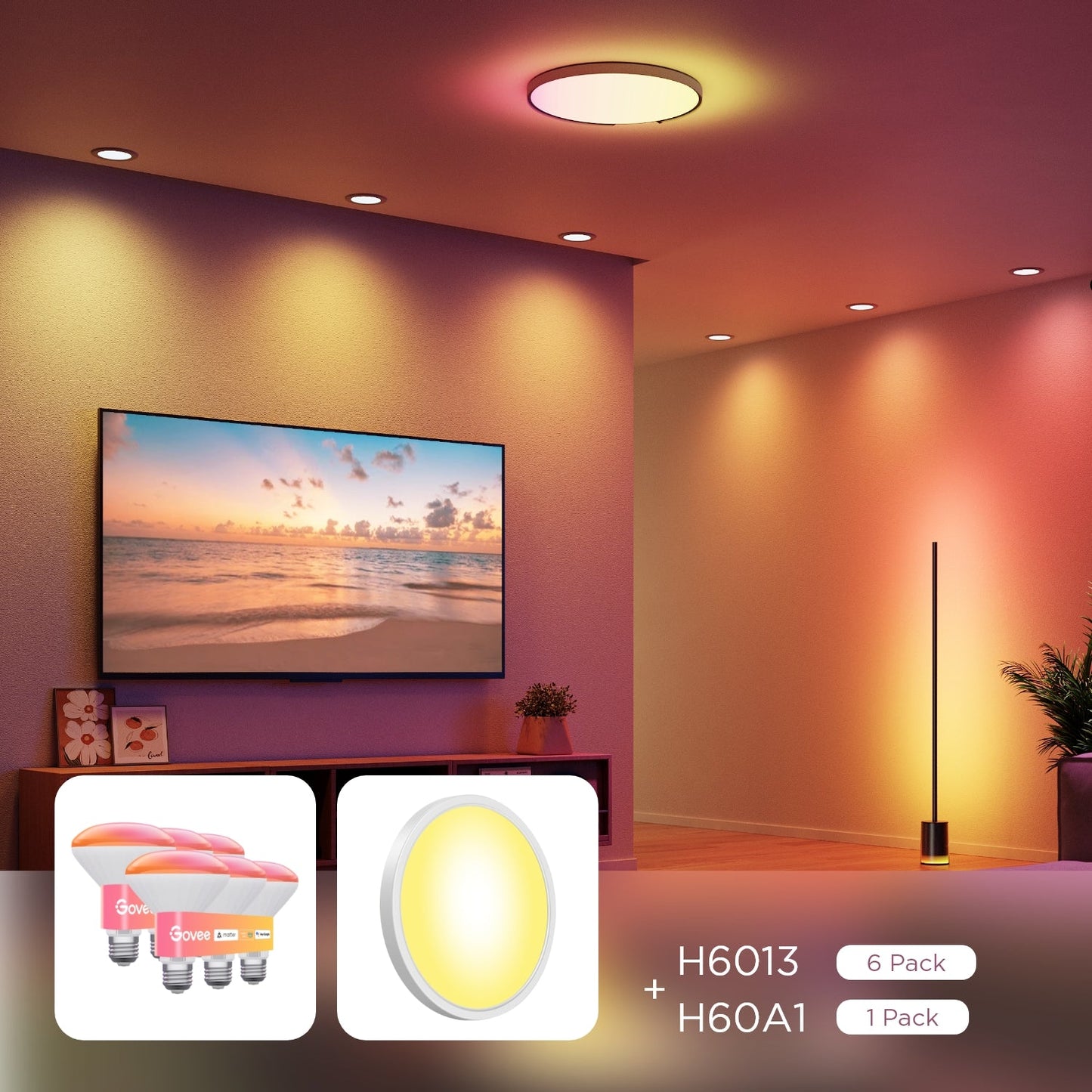 Govee E26 Smart LED Colored Light Bulbs