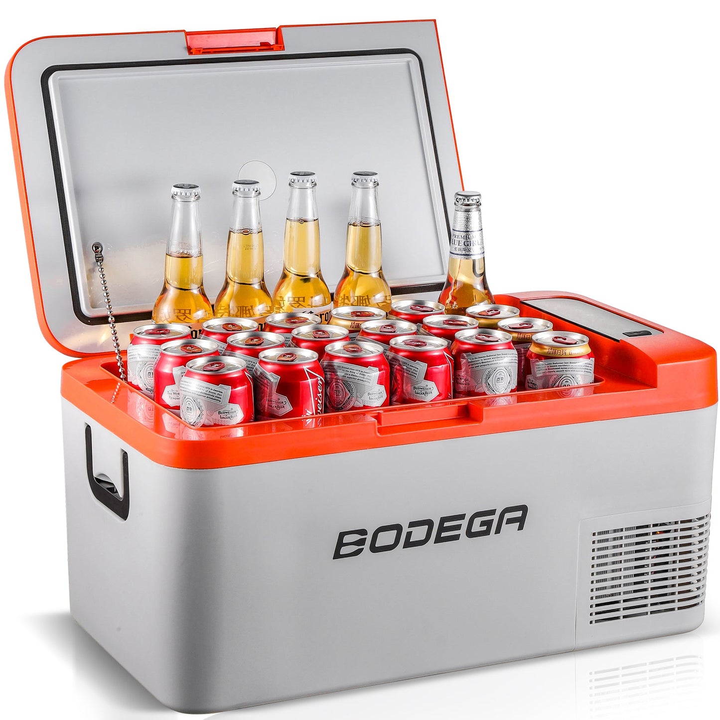 BODEGAcooler 12V Portable Car Fridge Freezer K18 20QT/18L - Orange