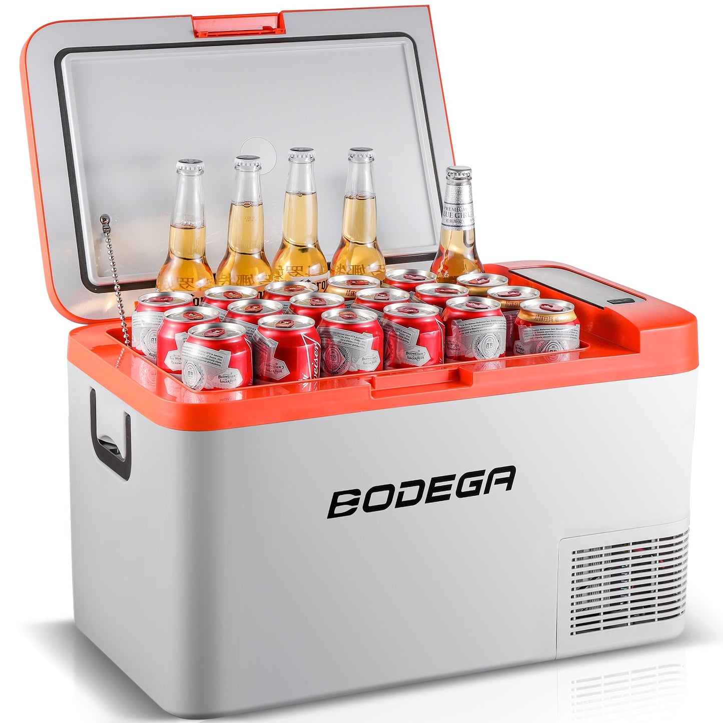 BODEGAcooler 27qt/25L K25 12V Portable Car Fridge Freezer - Orange