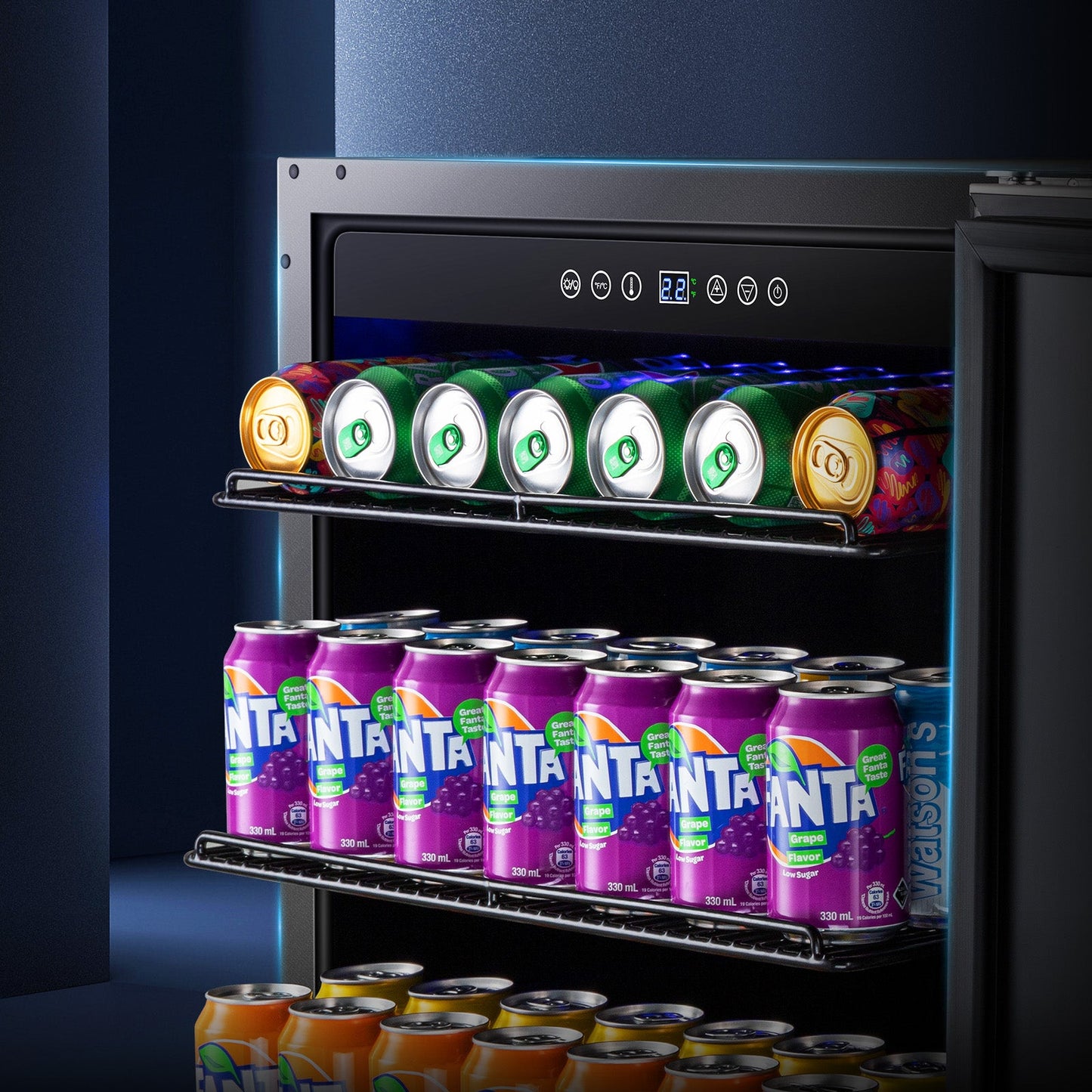 BODEGAcooler 24" Beverage Fridge in Stainless Steel 180 Can Outdoor Fridge