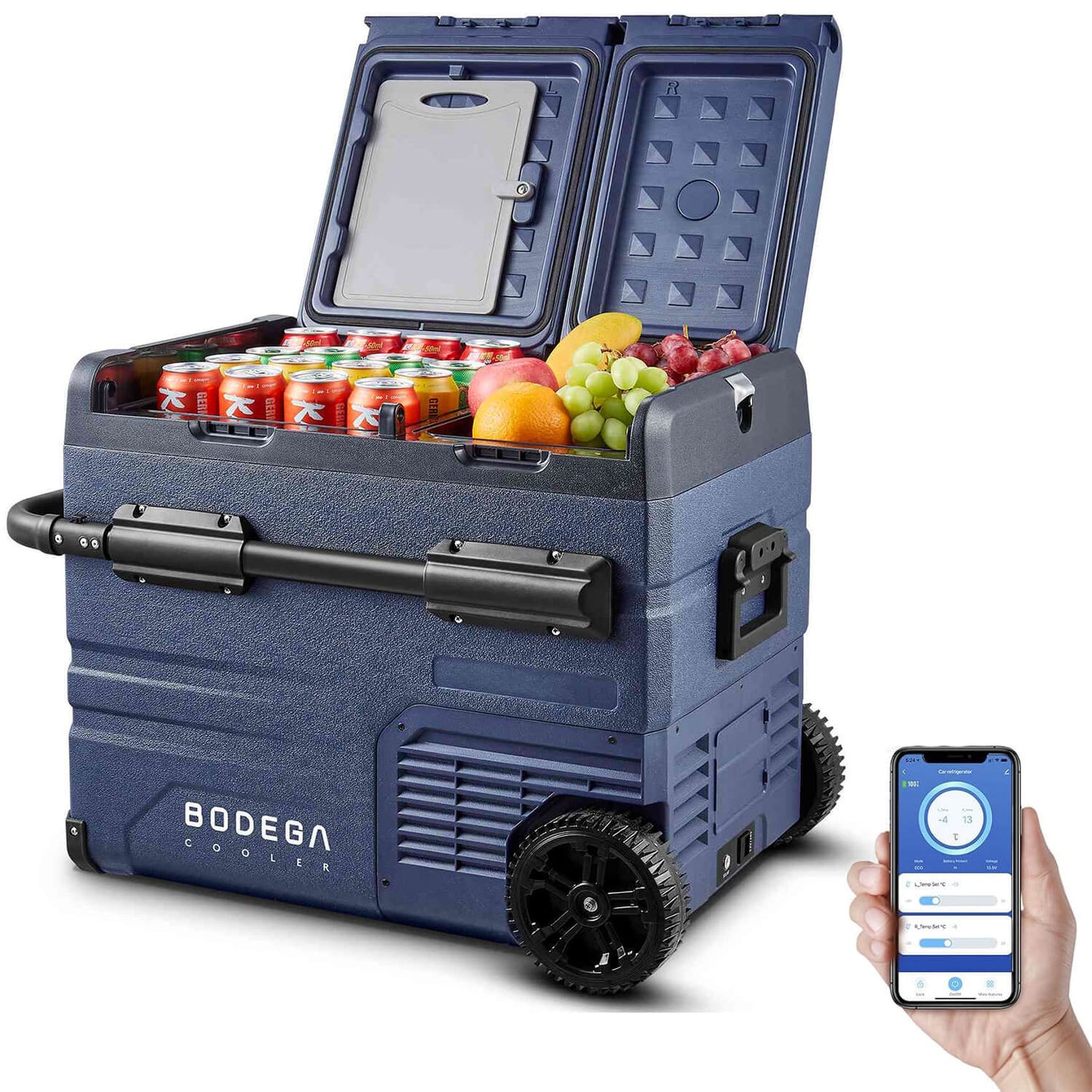 BODEGAcooler Car Fridge Dual Door Dual Zone 59QT