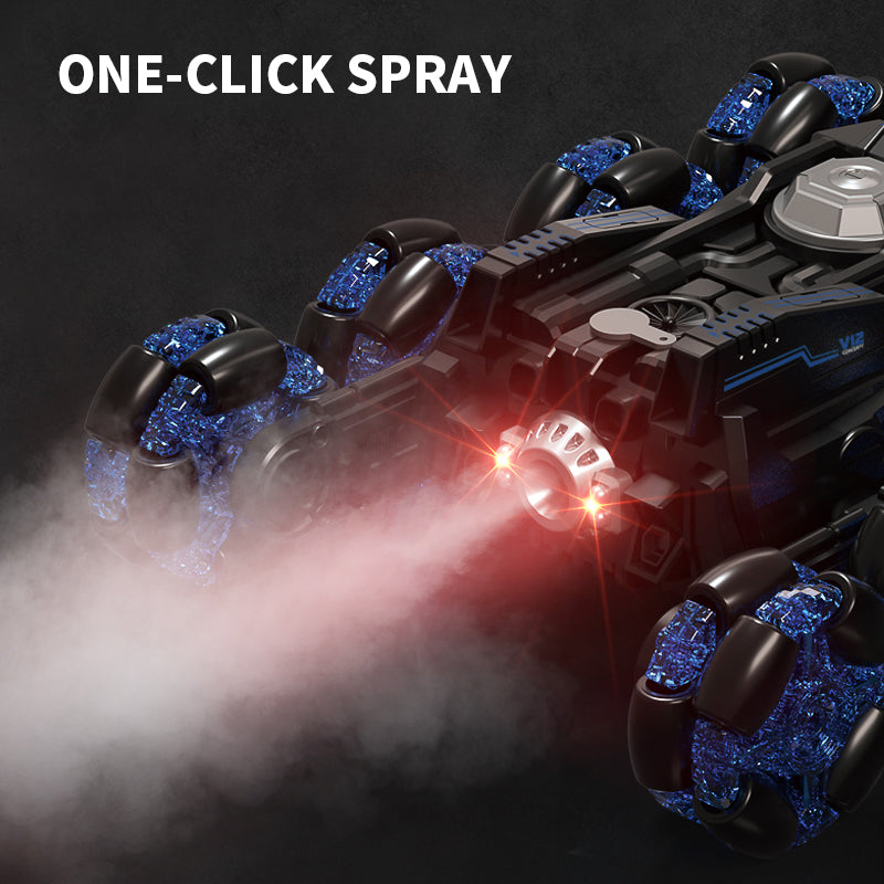 RC Car 8 Wheels 360° Rotation Stunt Gesture Sensing Watch Spray RC Vehicle with Light Music Led