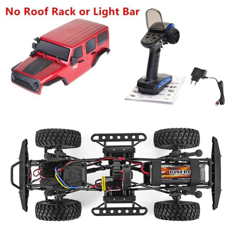 RGT EX86100 1/10 - Coche todoterreno teledirigido de escalada, 4x4, escala 1:10