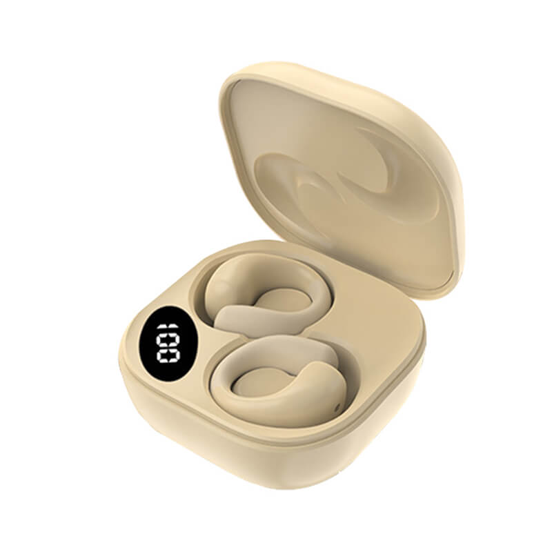 Small Clip On Open Ear Headphones Wireless Bluetooth Ear Clip Bone Conduction