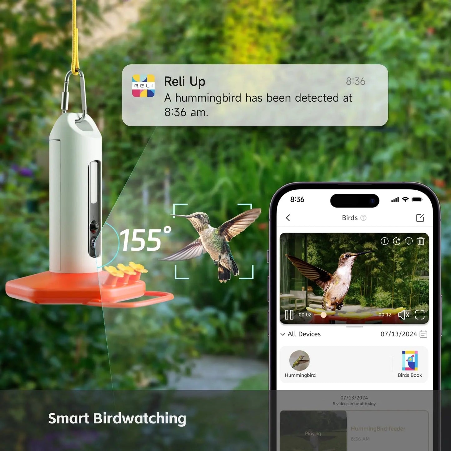 Reli Birddy Smart Hummingbird Feeder