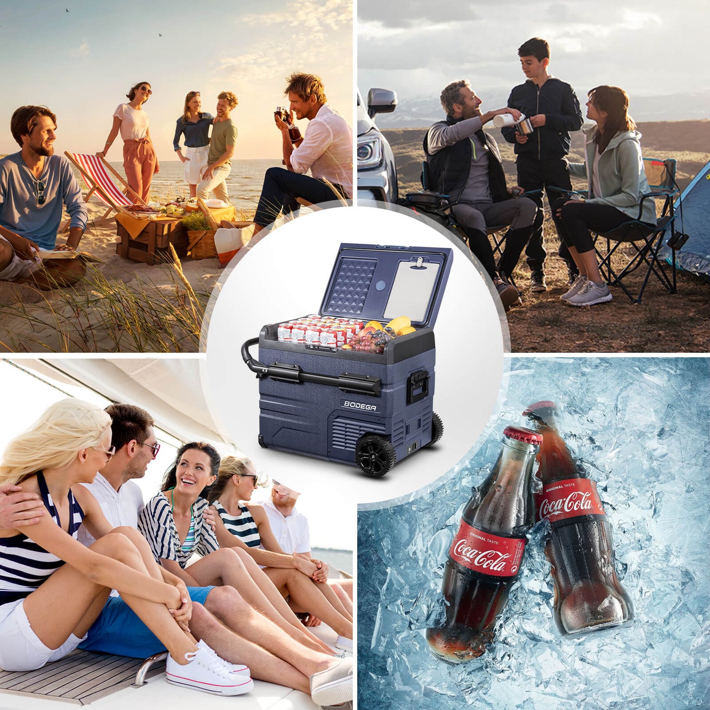 BODEGAcooler Portable Freezer 48qt/45L Dual Zone TWW45