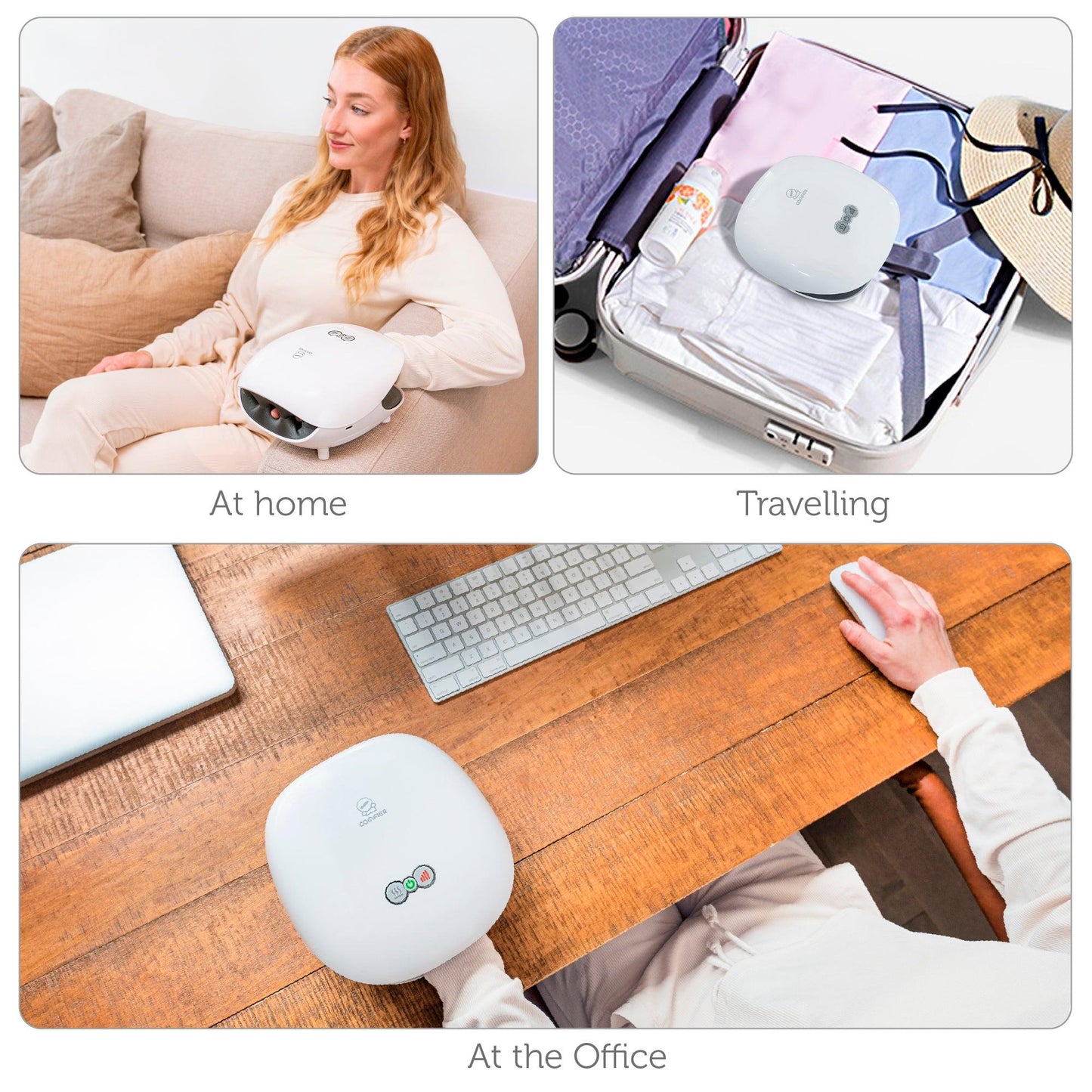 Comfier Wireless Hand Massager with Heat for Carpal Tunnel, Ideal Gifts CF-4803-CA