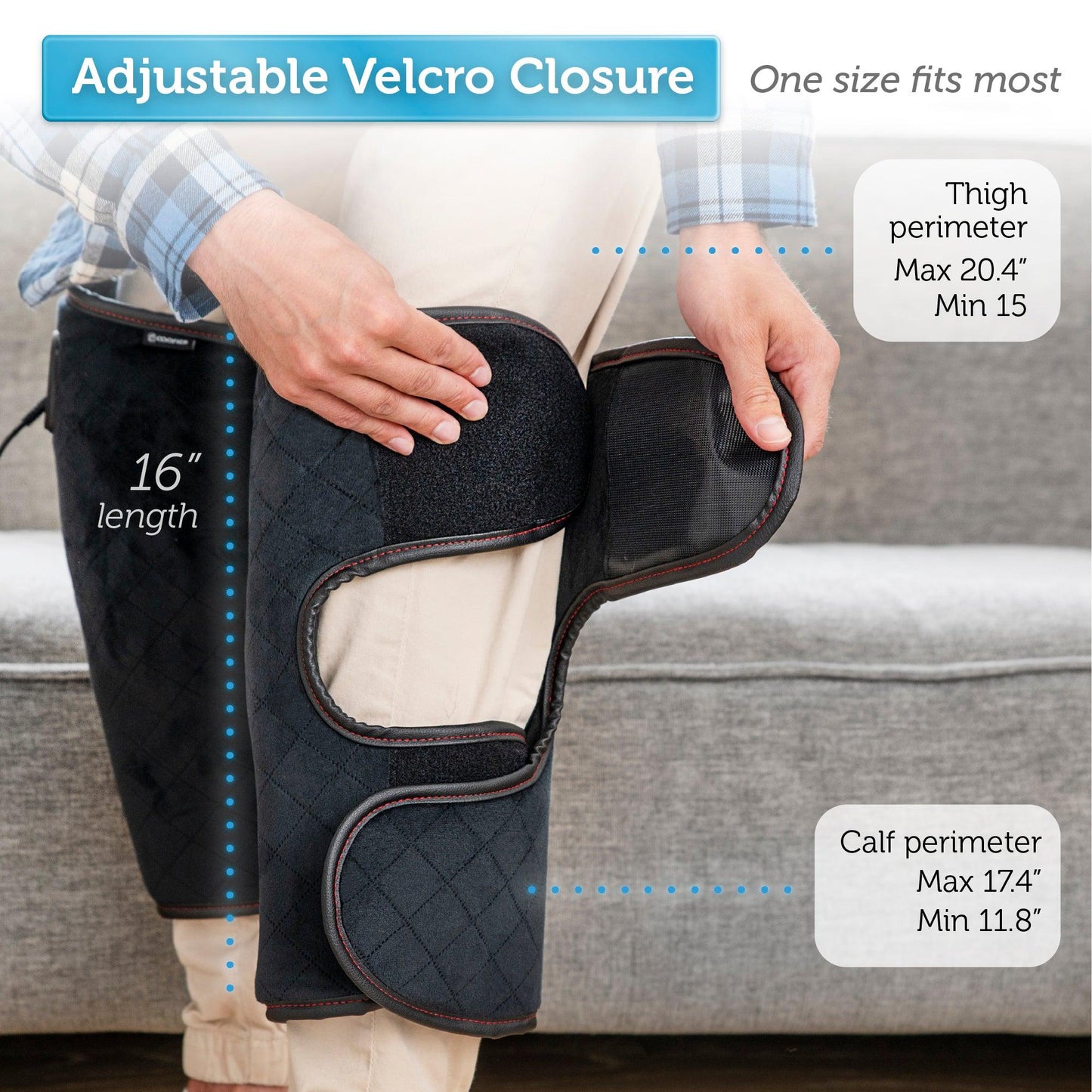 Comfier Heated Knee Massager with Heating Pad for Knee Pain Relief, Knee Warmers Wrap, FSA or HSA Eligible, Heated Knee Pad for Men Women Elders CF-5701