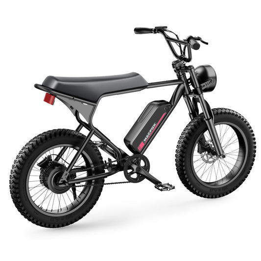 E Bike Herren Damen Elektrofahrräder Macfox X1S - Cityräder Ebike mit 48V 10.4Ah Batterie, 20 * 4.0 Zoll, 25km/h, Reichweite bis zu 61km