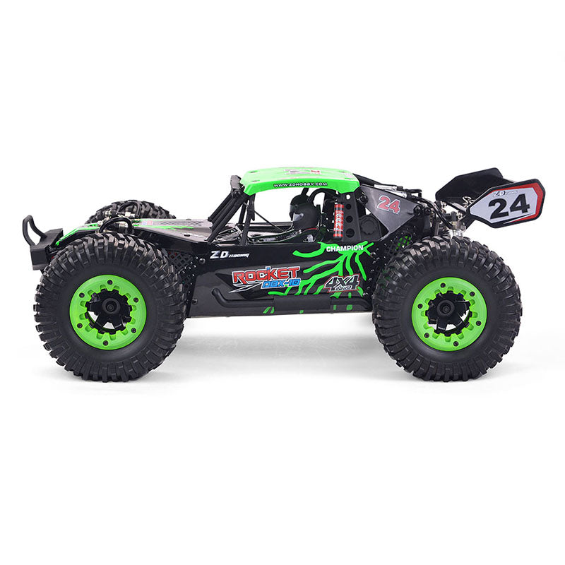 ZD Racing DBX 10 1/10 4WD 2.4G Camión de desierto sin escobillas de alta velocidad 80 km/h Coche todoterreno RC de juguete