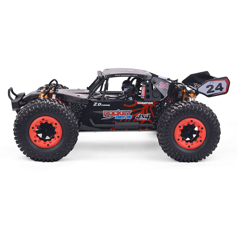 ZD Racing DBX 10 1/10 4WD 2.4G Camión de desierto sin escobillas de alta velocidad 80 km/h Coche todoterreno RC de juguete
