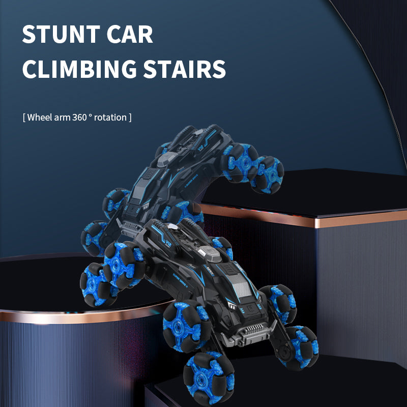 RC Car 8 Wheels 360° Rotation Stunt Gesture Sensing Watch Spray RC Vehicle with Light Music Led