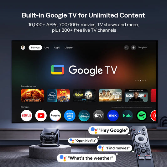Aurzen BOOM mini Google TV Smart Projector