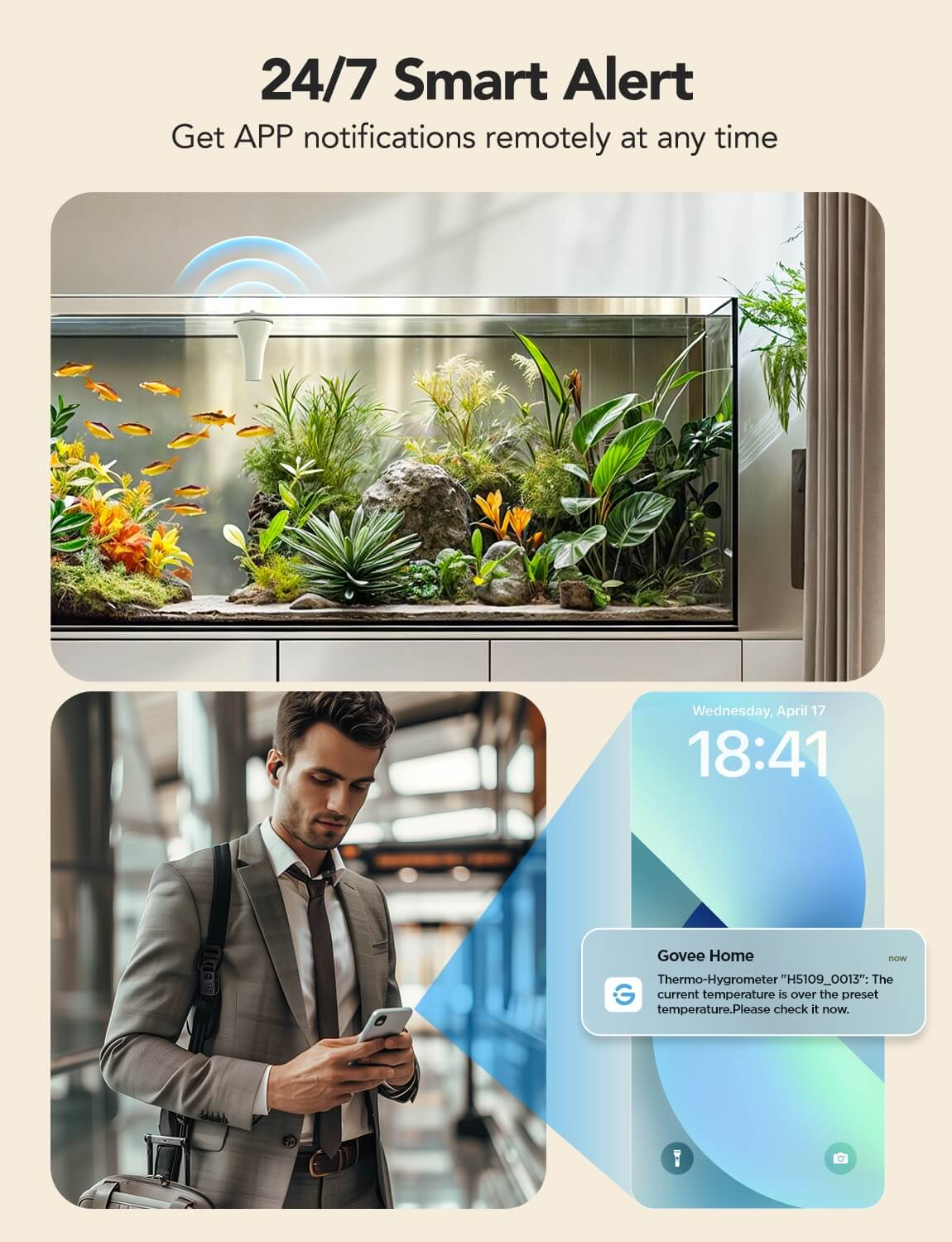 Refurbished GoveeLife Smart Thermometer P1 with Smart Gateway 1s