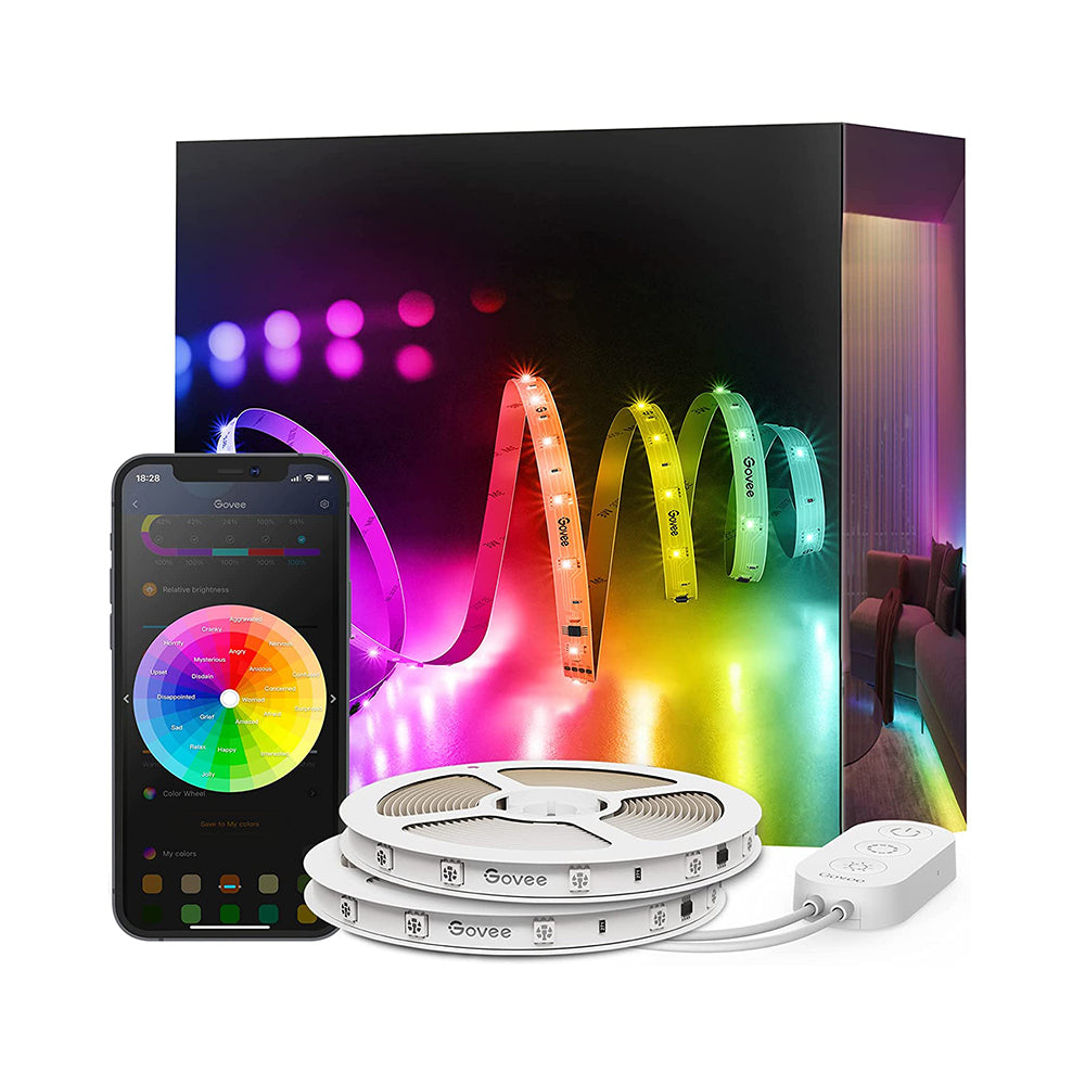 Govee RGBIC Basic Wi-Fi + Bluetooth LED Strip Lights