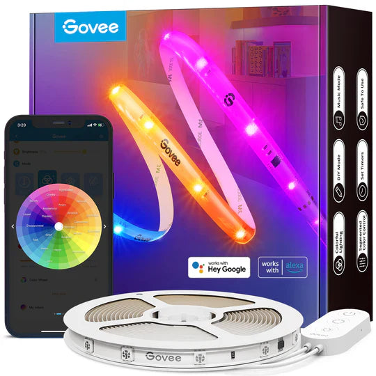 Refurbished RGBIC LED Strip Lights With Protective Coating