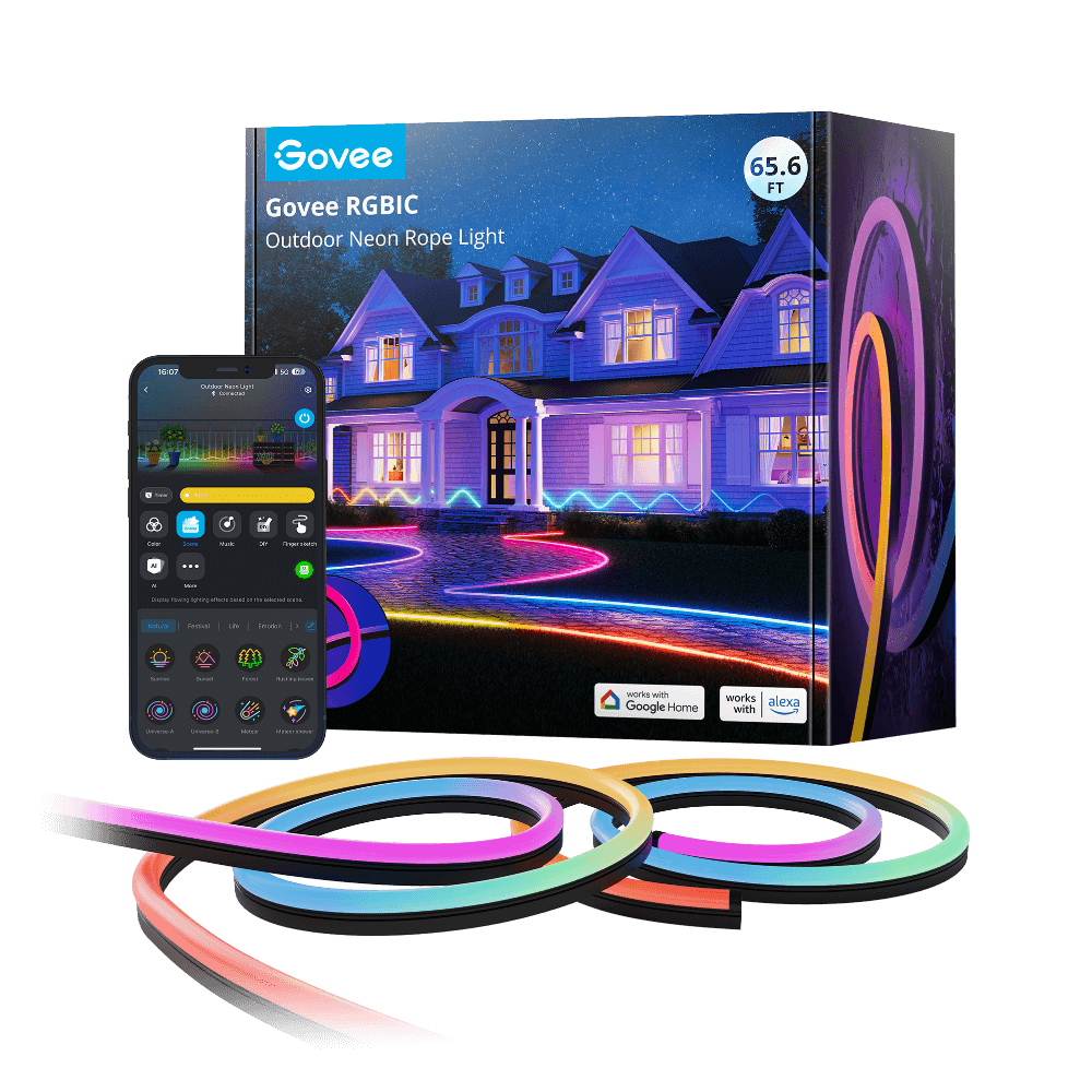 Refurbished Govee RGBIC Outdoor Neon Rope Light