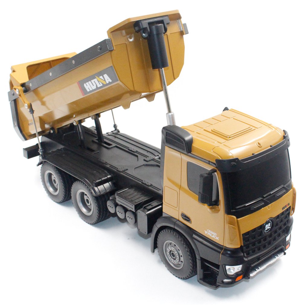 Huina 1573 Alloy Dump Truck Construction Truck RC Car 1:14 10CH Toy Car
