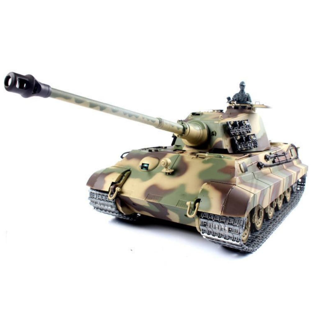 Heng Long 3888A German King Tiger RC Tank 320° Spin Turret 1/16 Upgrade Metal RC tank Toys