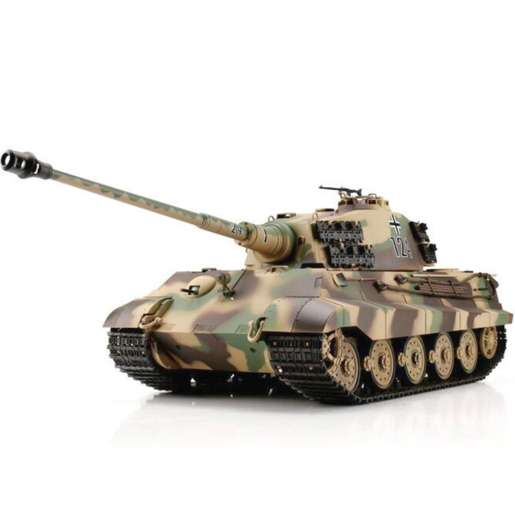Heng Long 3888A German King Tiger RC Tank 320° Spin Turret 1/16 Upgrade Metal RC tank Toys