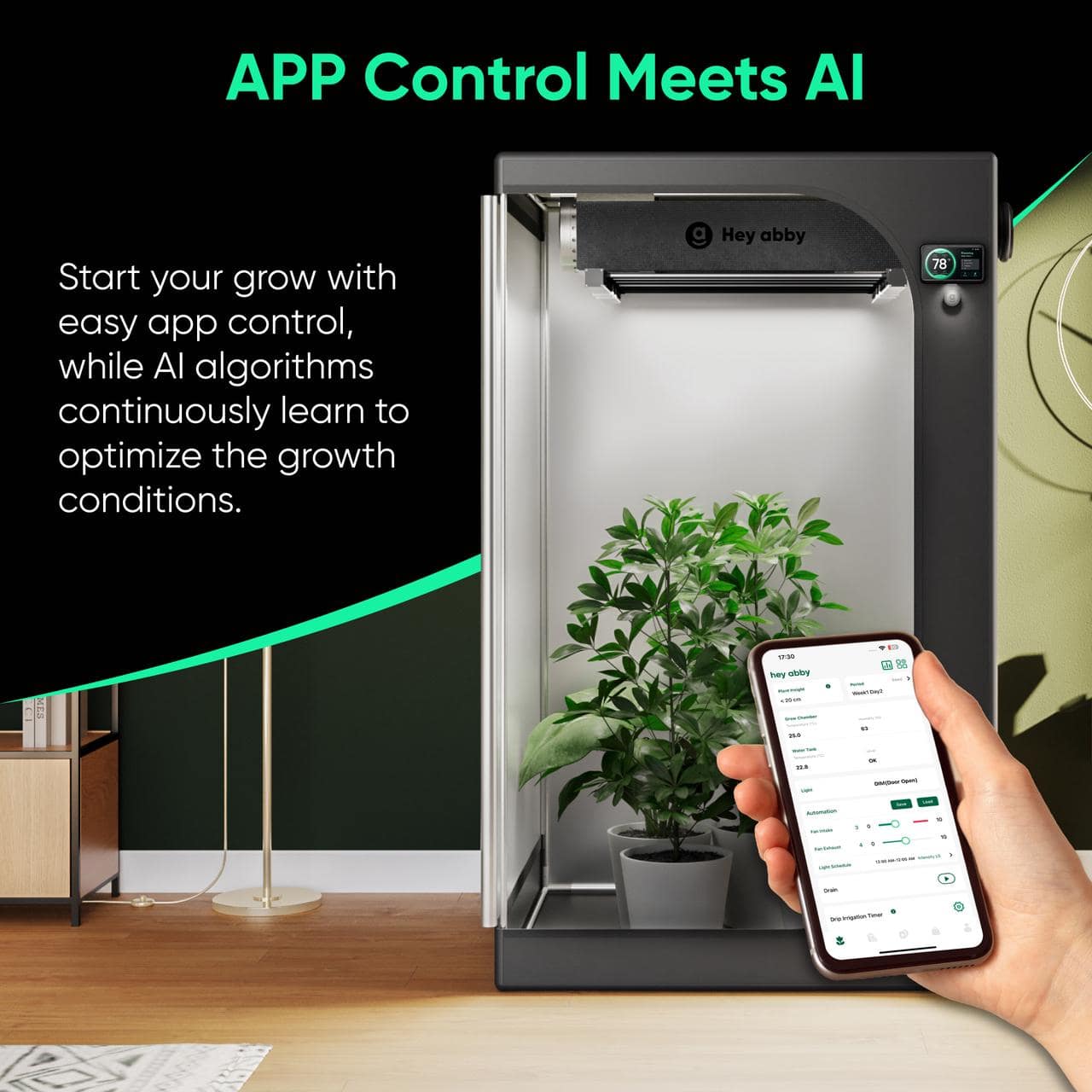 Hey abby GrowMate: Next-Gen Grow System (4-6 Plants)