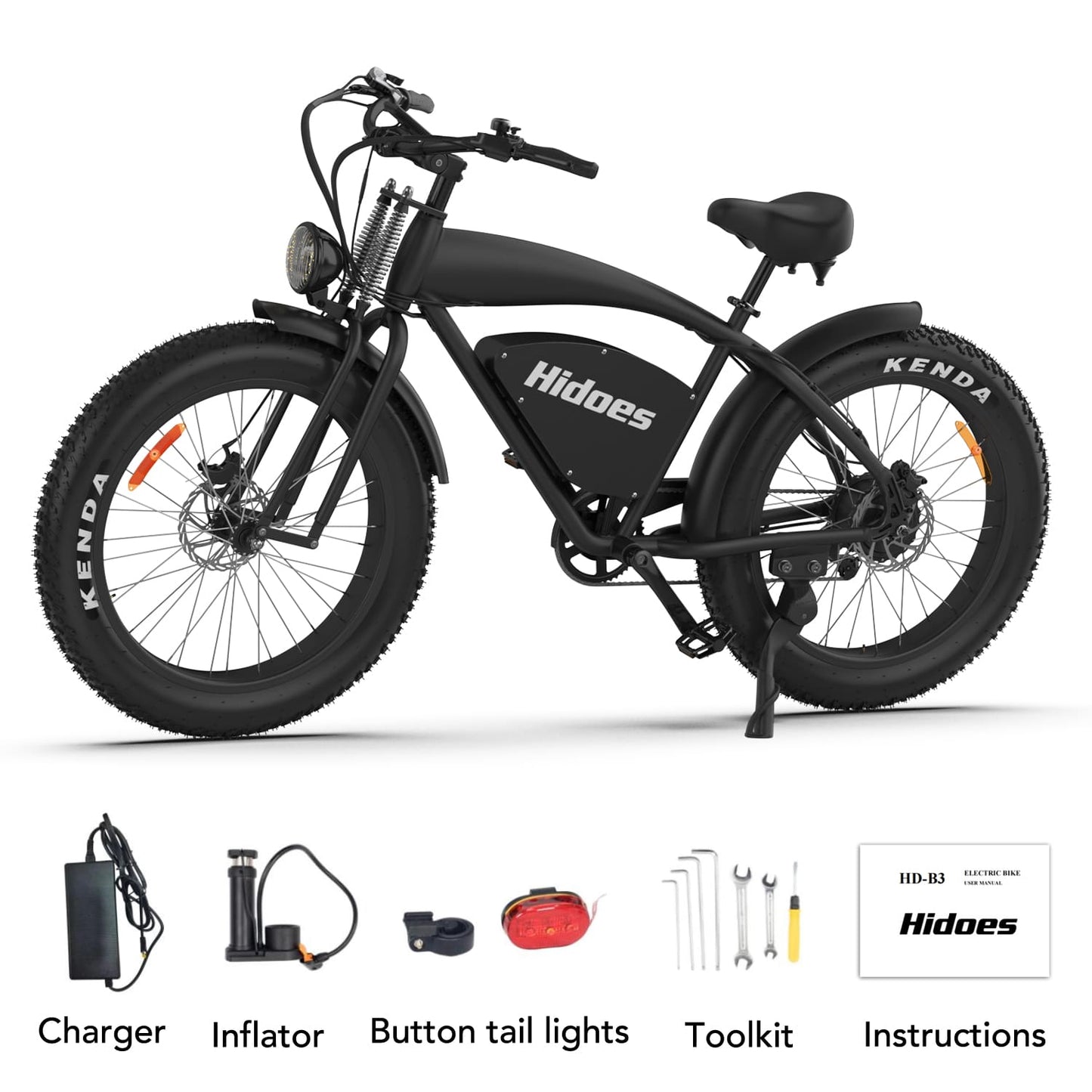 Hidoes B3 Fat Tire All Terrain E Mountain Bike