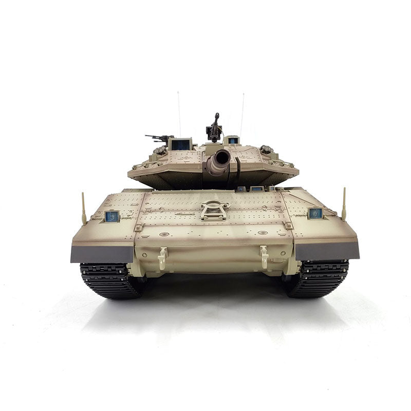 Heng Long 3958 Merkava MK IV Tank 1/16 Israel Main Battle Tank IDF TK7.0 Turret 360° Rotating Upgrade Metal Version RC Tank Toy