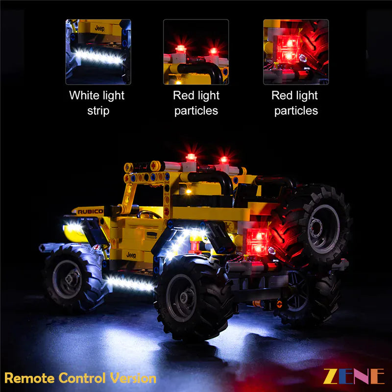 Kit de luces para el Jeep Wrangler LEGO n.° 42122