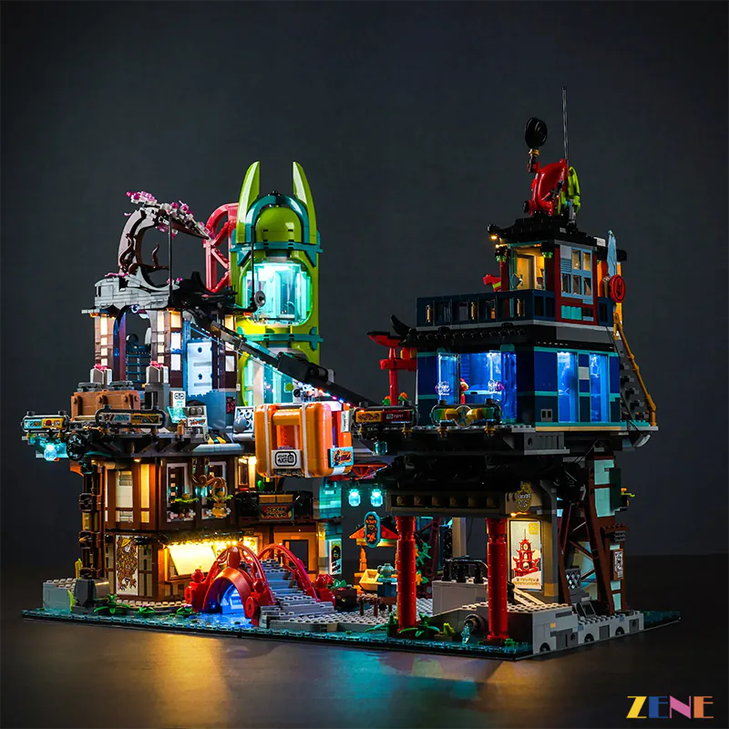 Kit de iluminación para LEGO NINJAGO City Markets n.° 71799 (versión 2)
