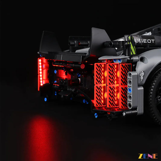 Kit de iluminación para el hipercoche híbrido LEGO PEUGEOT 9X8 24H Le Mans n.° 42156