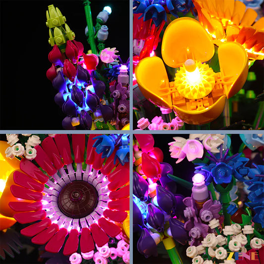 Kit de iluminación para LEGO Flower Wildflower Bouquet n.° 10313