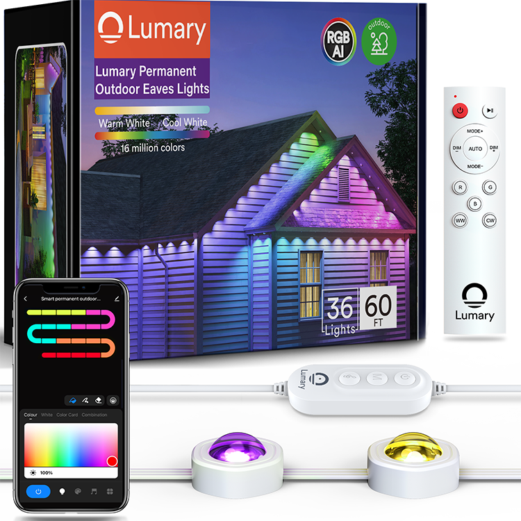 Lumary smart RGBAI Permanent Outdoor Lights(Model E)