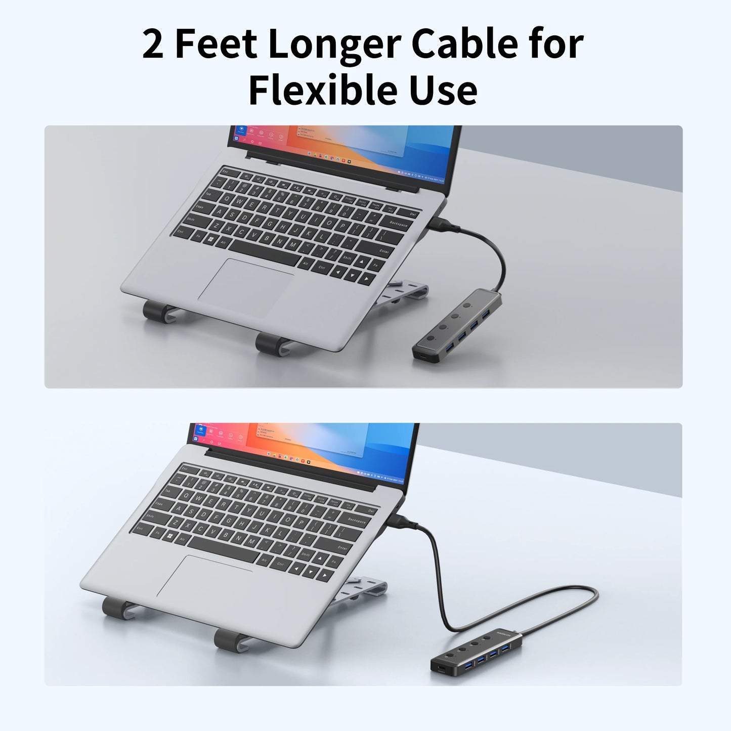 MOKiN 5-Port Ultra Slim USB 3.0 Data Extender