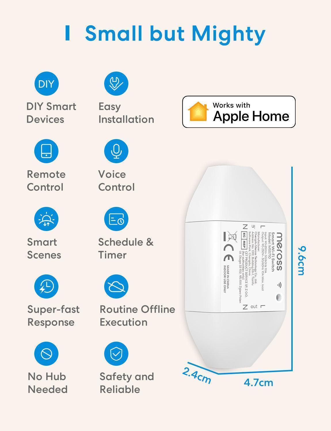 Meross Smart Wi-Fi DIY Switch, MSS710HK