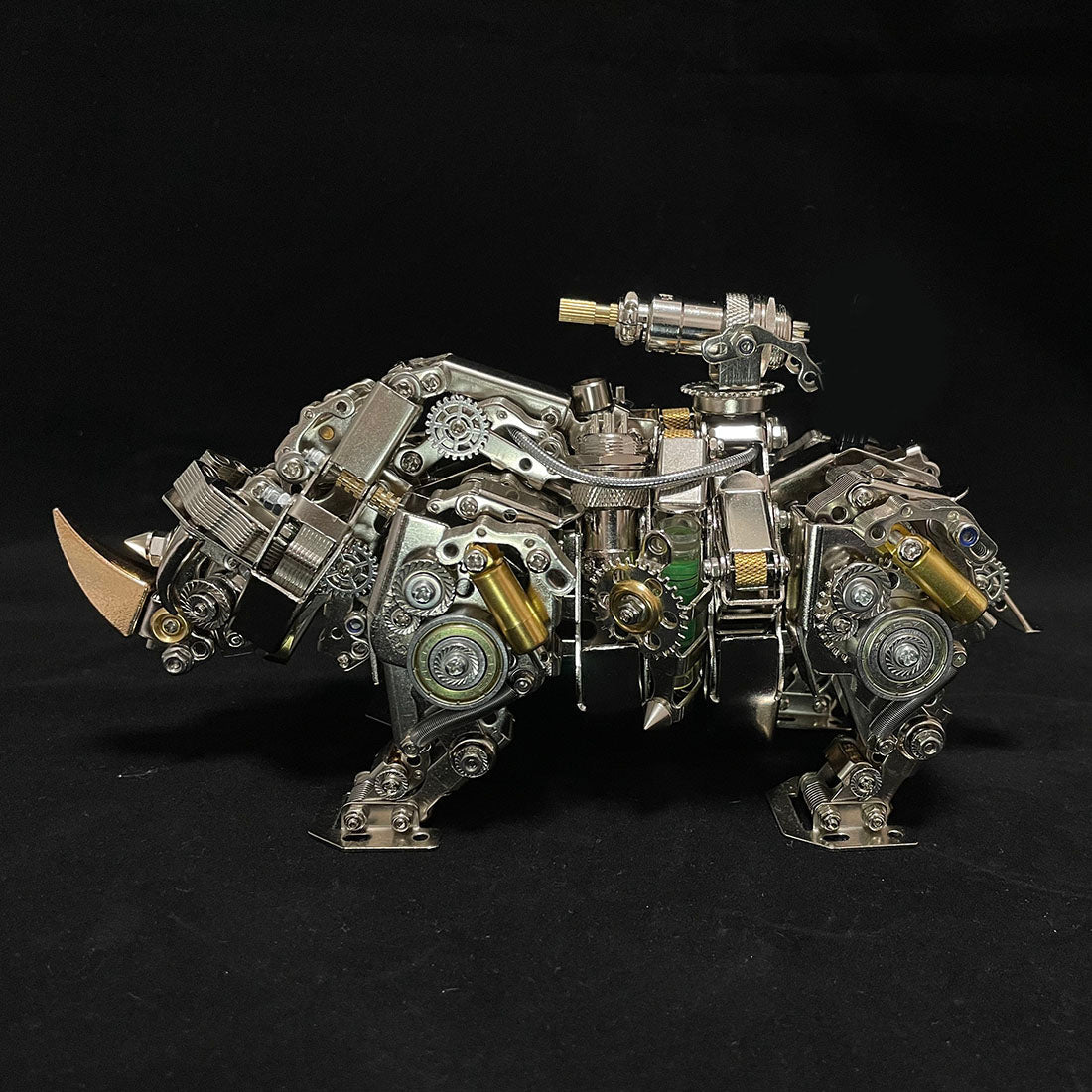 1087Pcs Metal 3D DIY Mechanical Bull Animal Model Assembly Kit for Adult