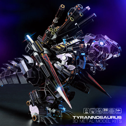 318 PCS Stainless Steel Alloy DIY Tyrannosaurus Rex Model Kit