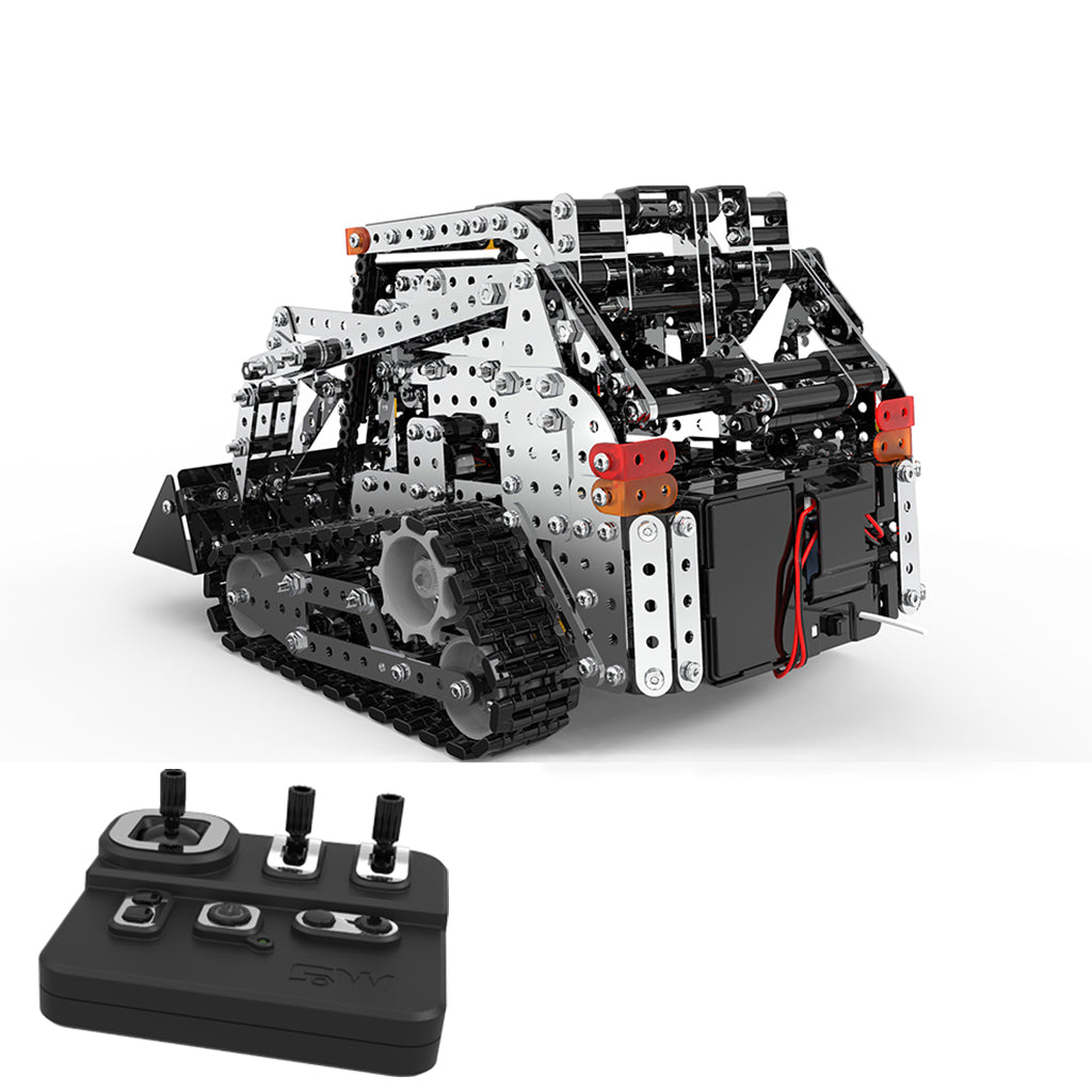 3D alloy crawler forklift remote control vehicle assembled scientific and educational engineering vehicle model
