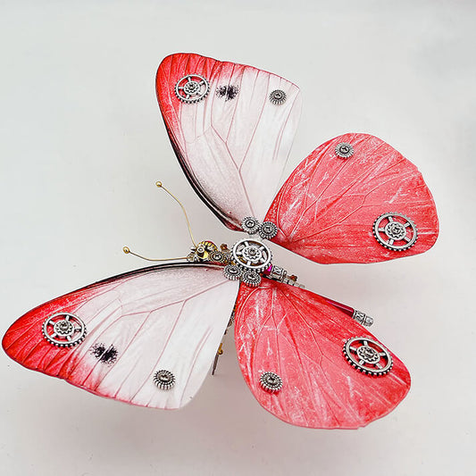 Kit de rompecabezas de metal 3D de mariposa Steampunk Pieris rapae para adultos y niños