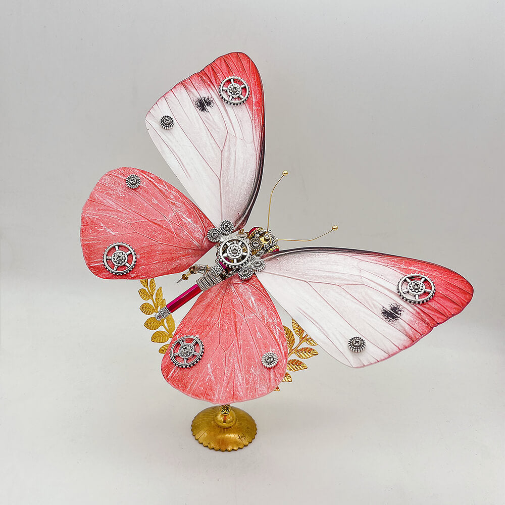 Kit de rompecabezas de metal 3D de mariposa Steampunk Pieris rapae para adultos y niños