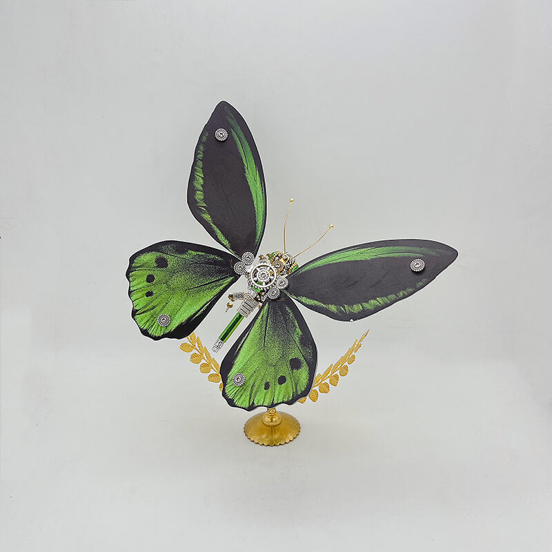 Kit de rompecabezas de metal 3D Steampunk Butterfly Troides aeacus para adultos y niños