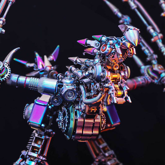 Kit de rompecabezas de metal ciberpunk Western Dragon de 1300 piezas para adultos