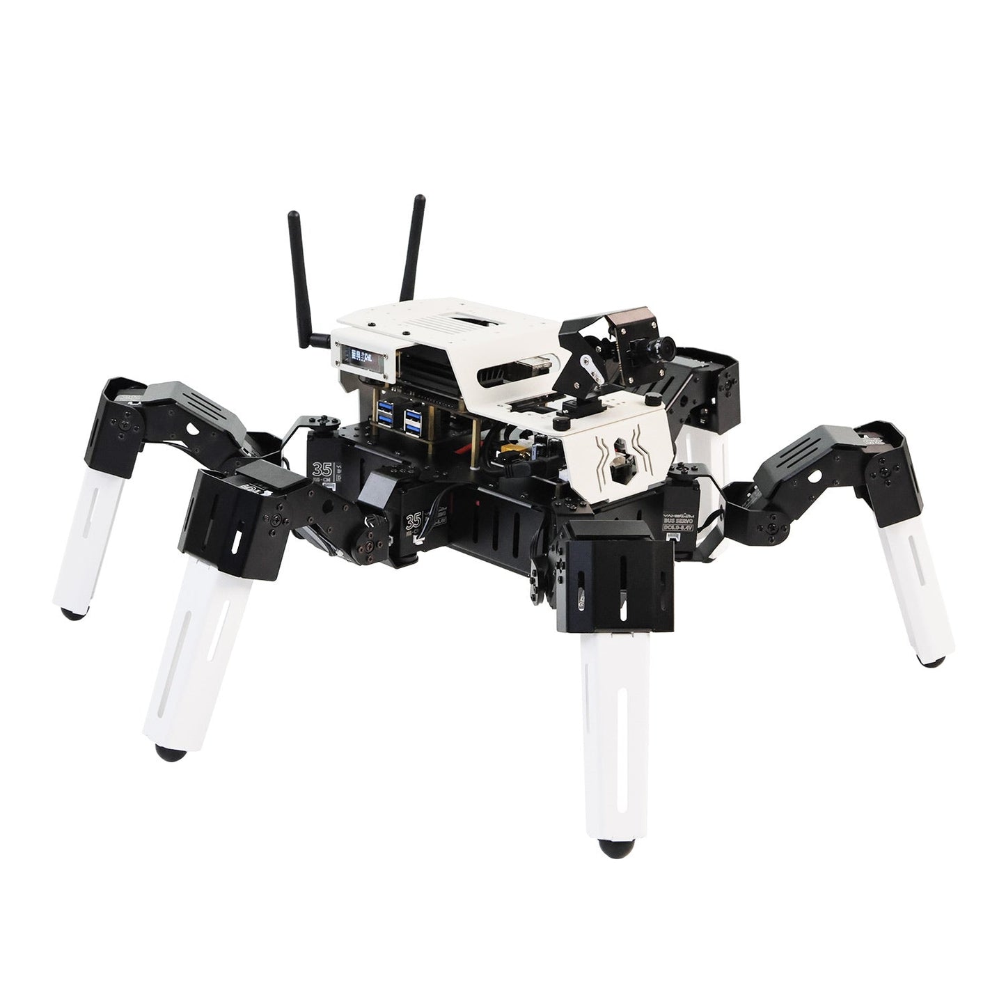 Yahboom 18DOF Muto S2 Hexapod Robot STEM Education Python Programming Robot with Raspberry Pi and NVIDIA Jetson NANO