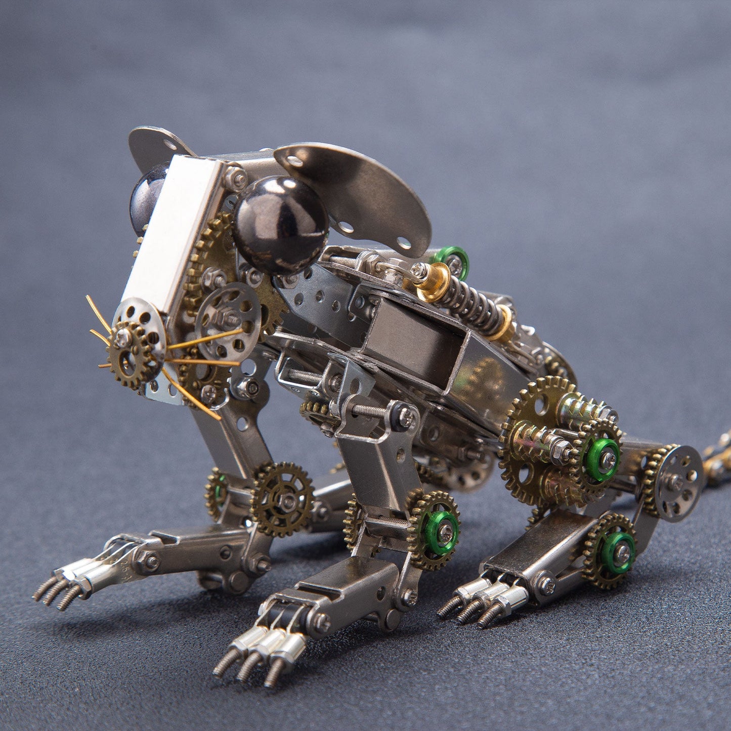 525PCS Steampunk 3D Metal Mechanical Mouse Model Assembly Kit