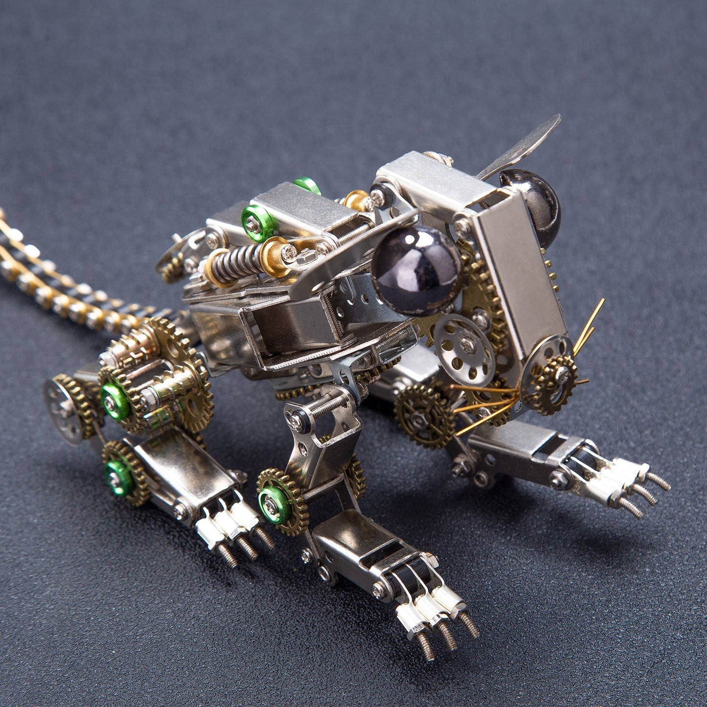525PCS Steampunk 3D Metal Mechanical Mouse Model Assembly Kit