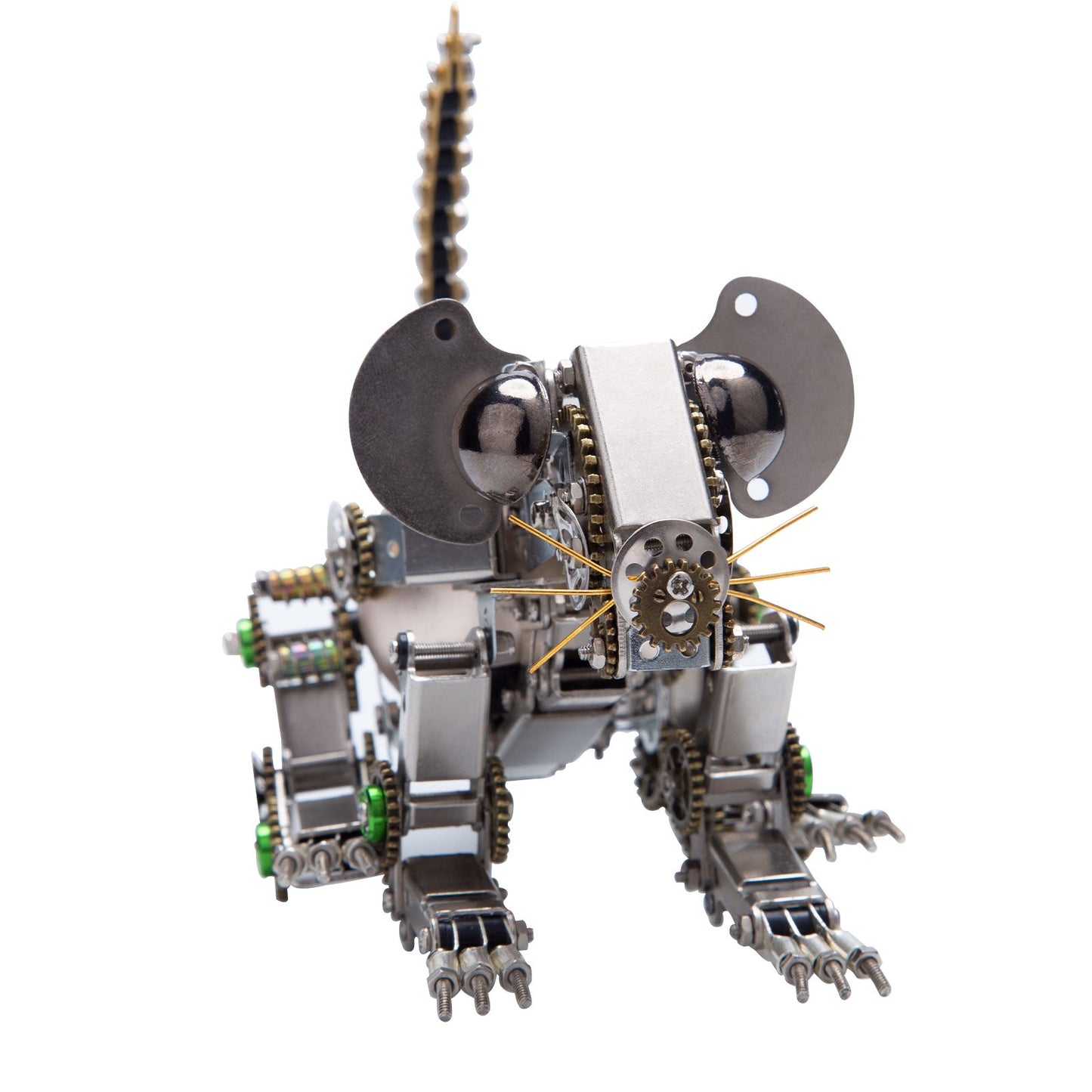 525PCS Steampunk 3D Metal Mechanical Mouse Model Assembly Kit