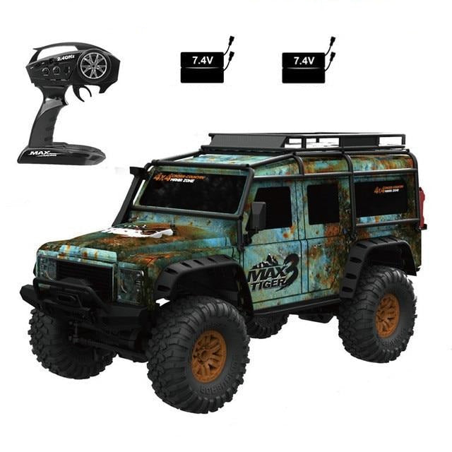 RC Car Off-road Car 1:10 2.4G 4WD RC Car Multiple Batteries RTR Model with LED Light