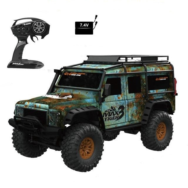 RC Car Off-road Car 1:10 2.4G 4WD RC Car Multiple Batteries RTR Model with LED Light