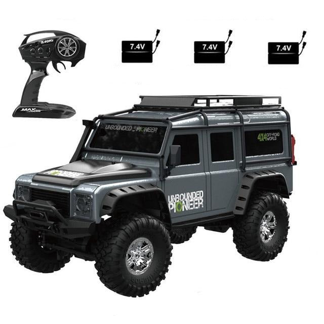 RC Car Off-road Car 1:10 2.4G 4WD RC Car Multiple Batteries RTR Model with LED Light
