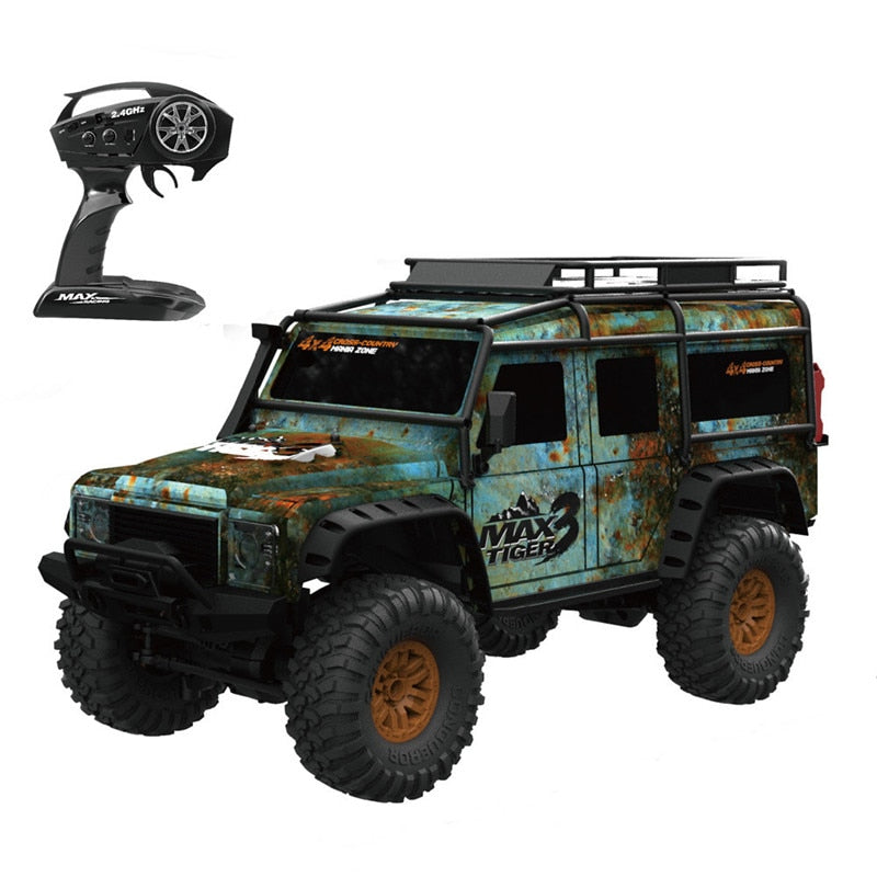 RC Car Off-road Car 1:10 2.4G 4WD RC Car Multiple Batteries RTR Model with LED Light